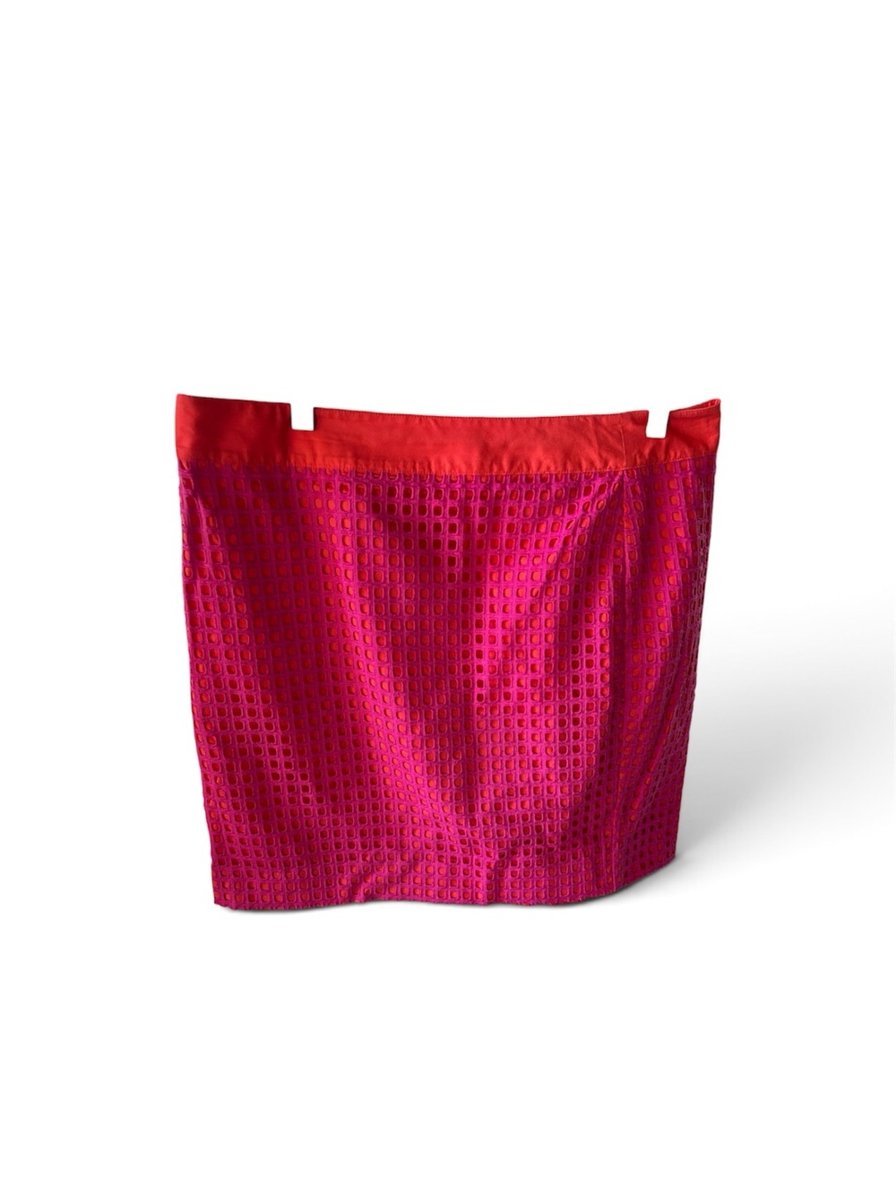 Talbots Hot Pink Eyelet Mini Skirt